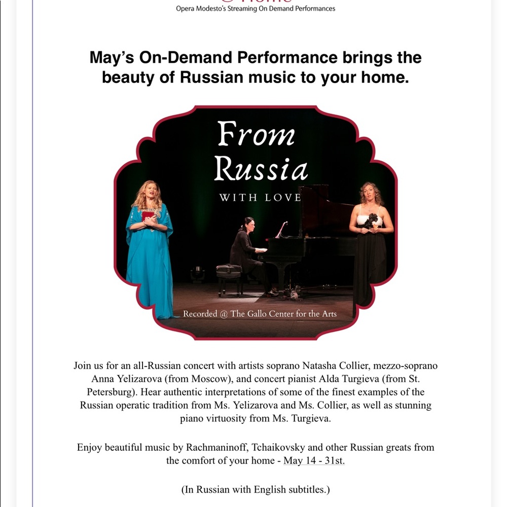 Russian concert recording w/me! 5/14-5/31